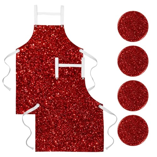 Tablier de serveuse imperméable avec 4 broches pour le service en restaurant