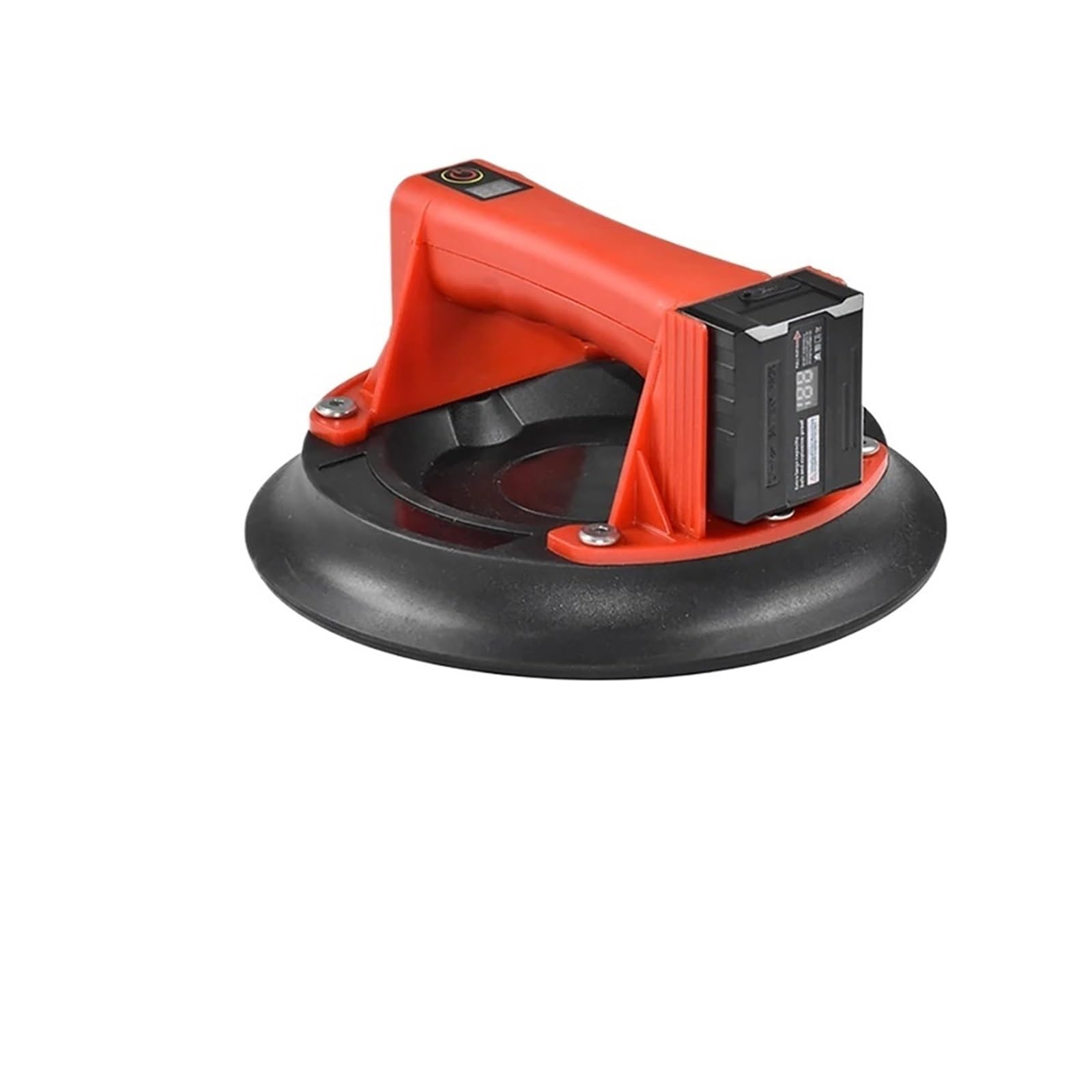 Zxzzas Rosso Vacuum Suction Cup, 8'' Electric Vacuum Suction Cup Arc Bottom S Ceramic Tile Lift Heavy Lifting Tools 2400Mah Battery Bearing 200Kg Suction Cup(Rosso)