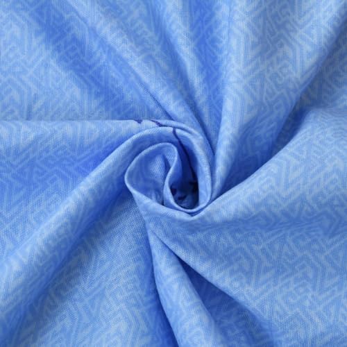 Image of RD FABS Glace Cotton Wrinkle Free Soft Hypoallergenic Single Bed Sheet with 1 Pillow Cover | Cartoon Printed Astronaut Design for Boys & Girls Room | 60x90 Inches | Blue | 144 TC