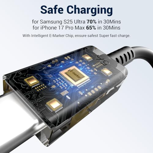 Image of 2Pack for Samsung Charging Cable 6FT,100W /5A Fast Charging Long Type C to Type C Cord,for Galaxy S26 /S25 /S24 /S23 /S22 /S21 /S20 /S10 /S9 + /Edge /Ultra,Note20 /10 /9 /8,Z Fold /Flip7-4,Tab S /A,USBC Charger Wire