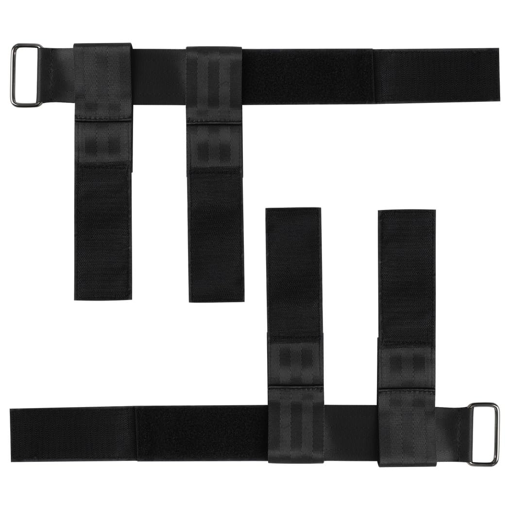 Nylon-Fuß- und Knöchelriemen für Tibialis-Training, 2er-Pack, verstellbare Hantelbandagen, Kraft-Beintrainer mit Verschluss