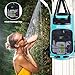 WILD HEART Camping Shower 22L Portable Shower for Camping with Pressure Foot Pump and Hose - Solar Shower Bag Backpack for Camping, Road Trip & Outdoor Use (Turquoise)