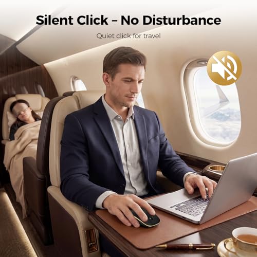 TECKNET Rechargeable Slim Portable Silent Computer 2.4 GHz Wireless Mouse - image 6