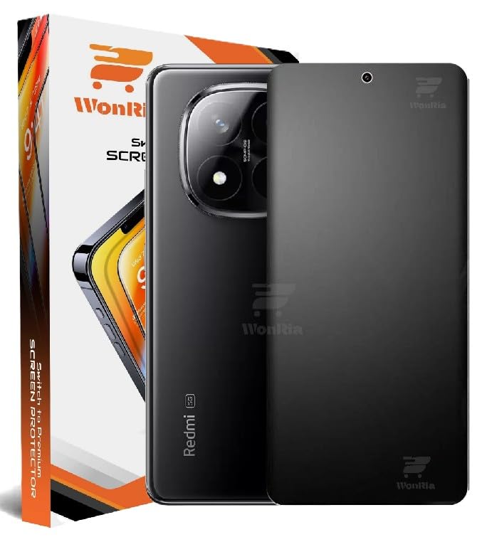 Image of WonRia 1 Pack - Premium Matte UV Tempered Glass For Redmi Note 14 Pro | Redmi Note 14 Pro Plus 5G Curved Screen Protecor Guard Fingerprint Compatible Edge to Edge - Installation Kit