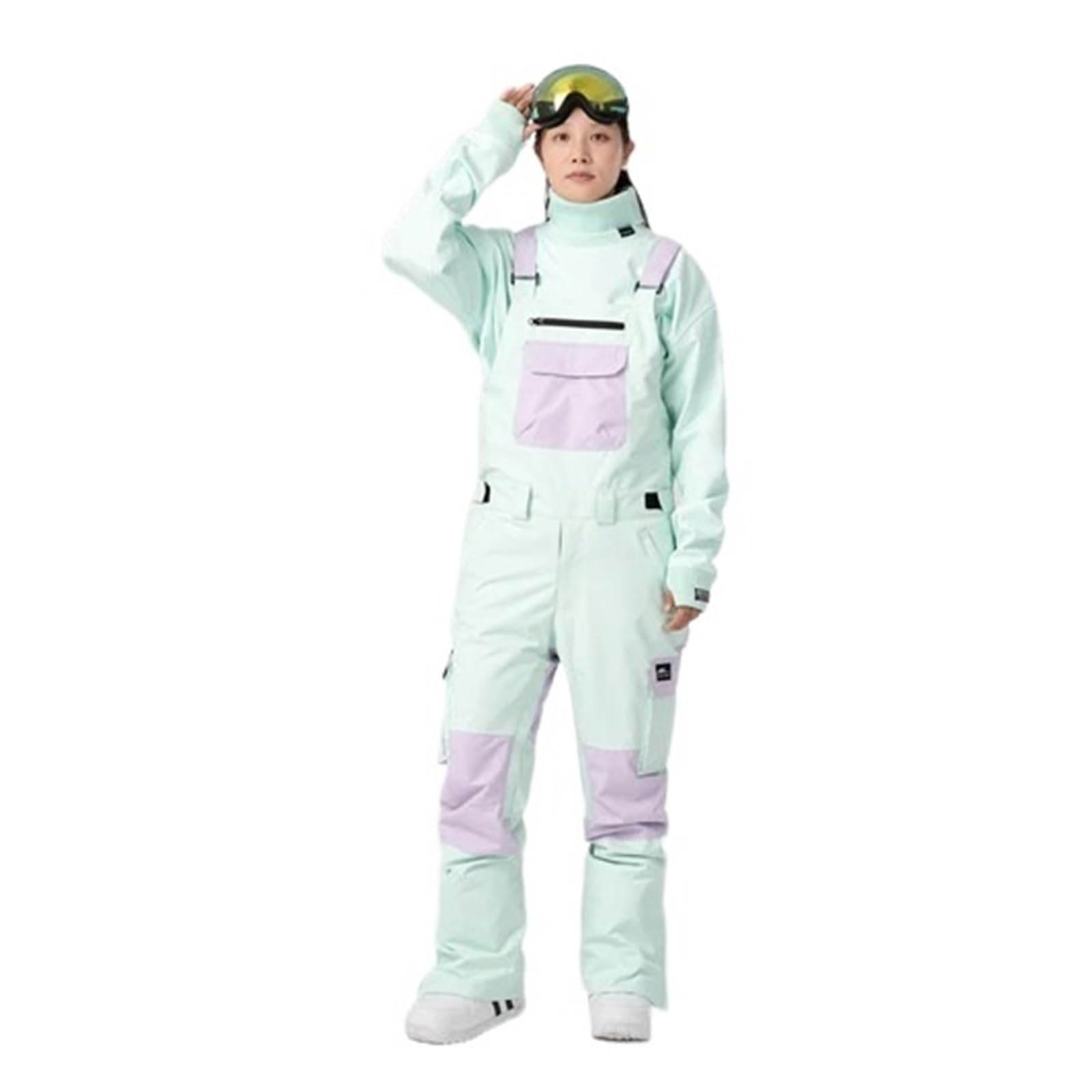 Tute da Neve Tute da Sci Invernali Pantaloni da Sci da Snowboard in Un Unico Pezzo da Donna Pantaloni con Bretelle Sportivi Impermeabili Antivento for Esterni Abbigliamento Outdoor Tute da Sci