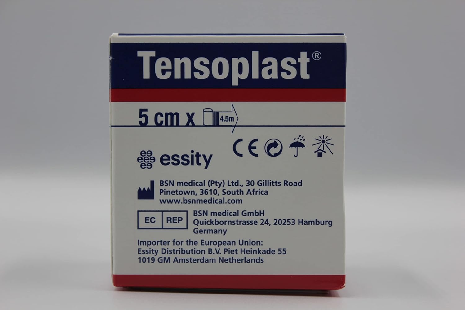 TENSOPLAST cm 5x4,5 mt BENDA ELASTOADESIVA 12 PZ