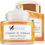 Eclat Skincare Vitamin C Moisturizer for Face with Hyaluronic Acid & Squalane - Face Brightening Cream - Anti Aging, Firming & Hydrating Vitamin C Cream for All Skin Tone 50 ml
