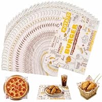 200 Blatt Käsepapier, 36 x 26cm Wachspapier für Lebensmittel, Food Grade Burger Papier Brotpapier Sandwichpapier Cheese Paper Wrap Paper, Fettdichtes Lebensmittelpapier für Burger, Sandwich, Pommes