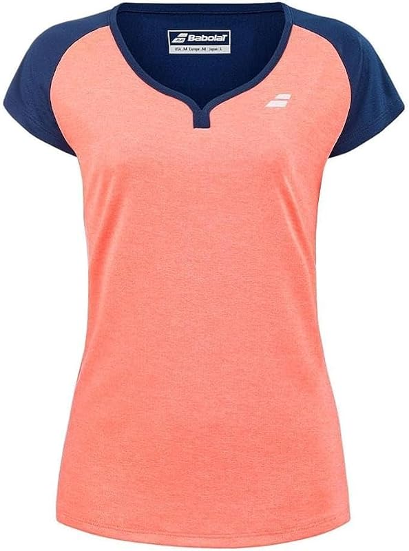 remera de tenis Play con mangas casquillo para mujer Fluo Strike