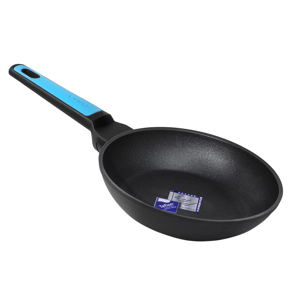 Cecotec Polka Platinum 20 Bucket Thunder Frying Pan, Diameter 20 cm, Forged Aluminium, Teflon Platinum Plus Non-Stick Coating, Dishwasher Safe and All Kinds of Kitchens, PFOA-Free