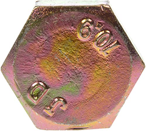 Tornillo de tapa M12 Dorman con cabeza hexagonal, perno clase 10.9 de 35 mm en color dorado 3