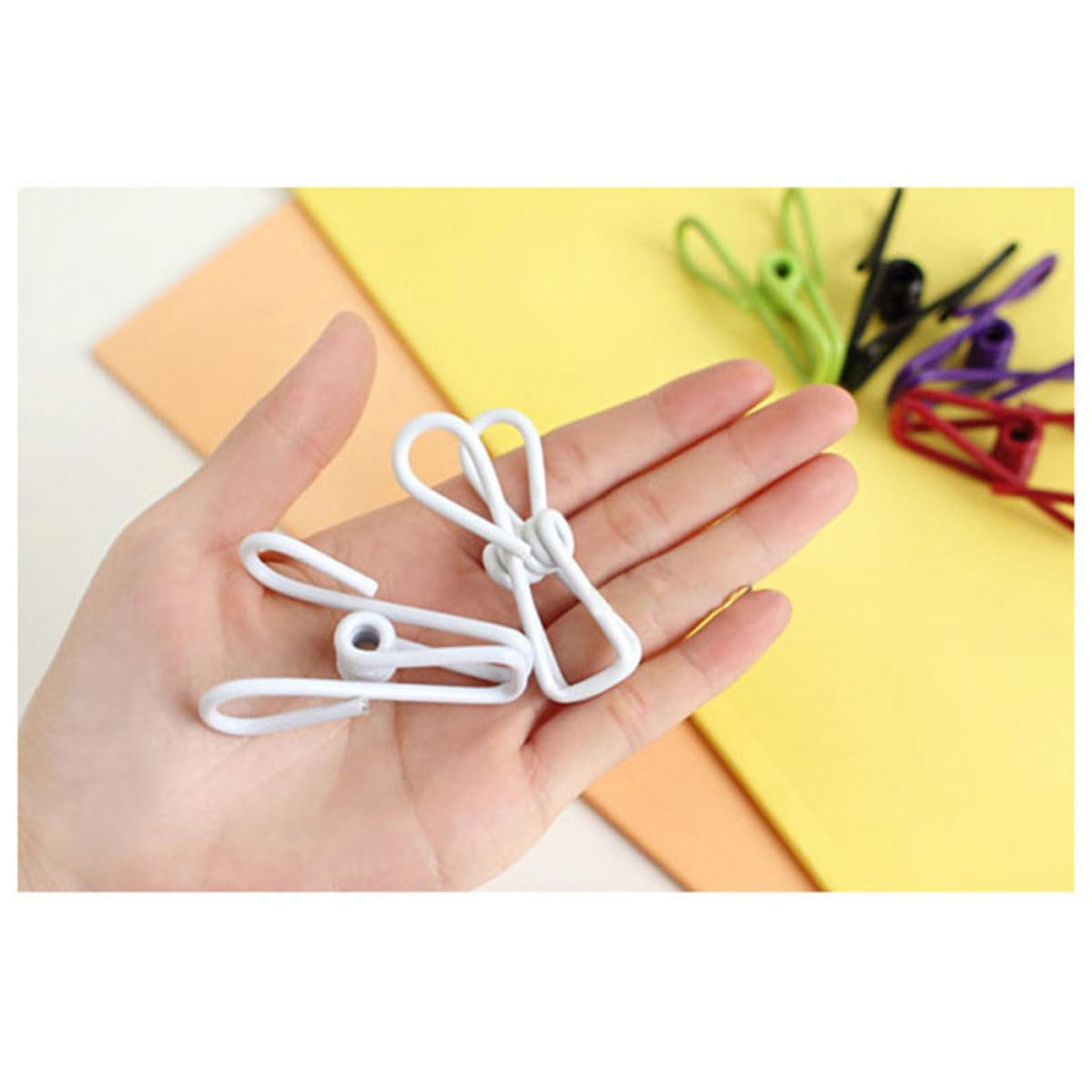 para Ropa de Acero Inoxidable Resistentes Prueba de Viento Color Aleatorio Juego de 50 Pinzas Multiusos Hogar y Secado al Aire Libre