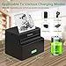 Ofeace Sticker Printer, Mini Printer Portable Thermal Printer Inkless Pocket Printer Bluetooth Photo Printer for Learning Assistance, Study Notes, Journal, Fun, Work (Black) (Black)