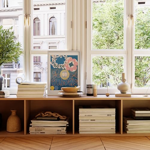 HAUS AND HUES 18x24 Picture Frame with Real Glass and White American Oak Matted to 16x20 - Oak 18x24 Frame Glass - Includes Vertical & Horizontal Hang - Ideal for Home, Room, Office (18x24 in, White) by HAUS AND HUES - Image 5