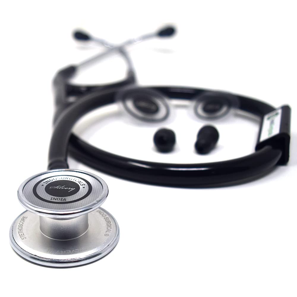 IS IndoSurgicals Silvery Iii Stethoscope(Black) (B0BQ763WKM) Amazon Price History, Amazon Price Tracker
