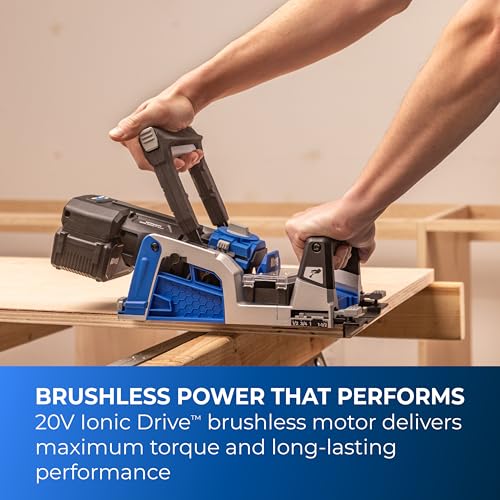 Image of Kreg Rebel 20V Ionic Drive Pocket-Hole Joiner Kit - With 20V Blue Ion Charger & 2Ah Battery Pack - Cordless Precision Joinery Tool for Woodworking & Carpentry - Woodworking Tools - KPTBRB100A