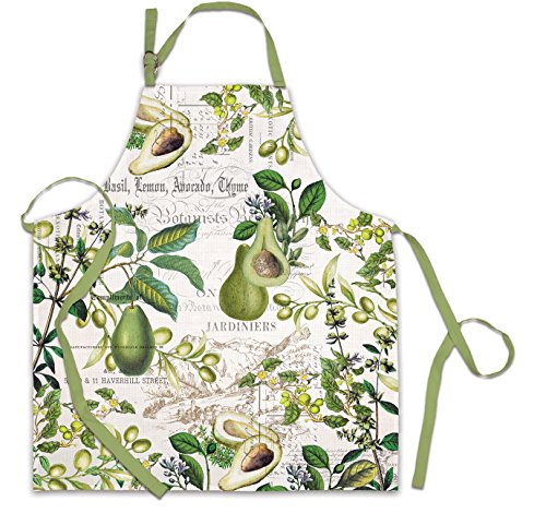 Michel Design Works Cotton Chef Apron, Avocado