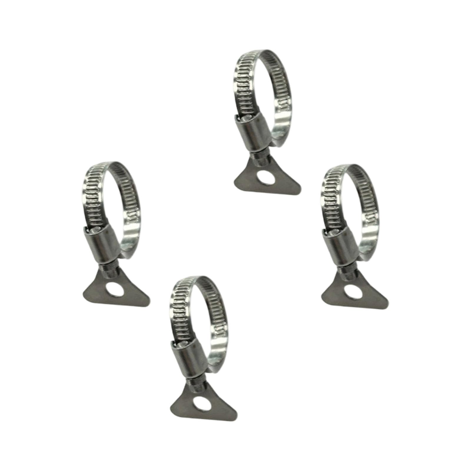 Shntig 4 Hose Clamps Metal Clamp Hardware Hose Accessory For Connection Repair, Setup Care, Replacement Upkeep, And Home Tasks Hose Connection Accessory Metal Clamp Hardware Replacement Repair Maintenance Garden