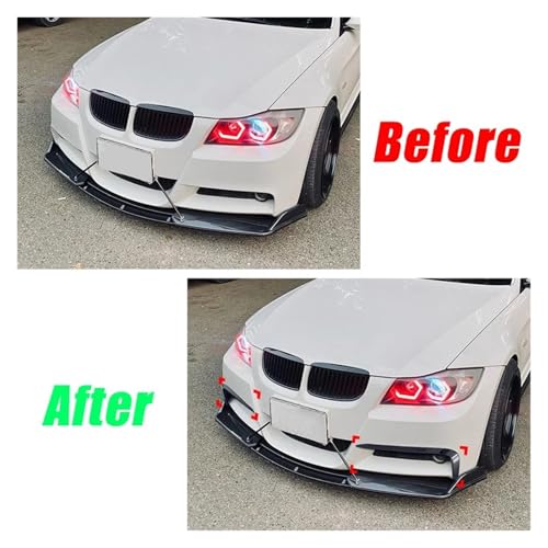Diffuseur avant pour BMW Série 3 E90 E91 avec finition noir brillant miroir haute précision - 4