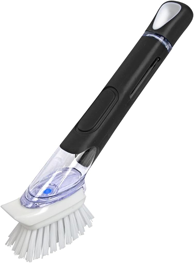CELOX Dish Brush with Soap Dispenser, Scrub Brush for Kitchen Cleaning for Dishes, Pans, Sink, Pots