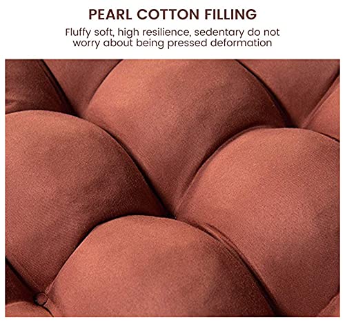 وسادة مقعد سميكة 8 سم للاستخدام الداخلي والخارجي، وسائد مقعد الحديقة 2 3 مقاعد، وسادة مقعد طويلة للكرسي المتأرجح (155 × 55 سم، بني)، قطن