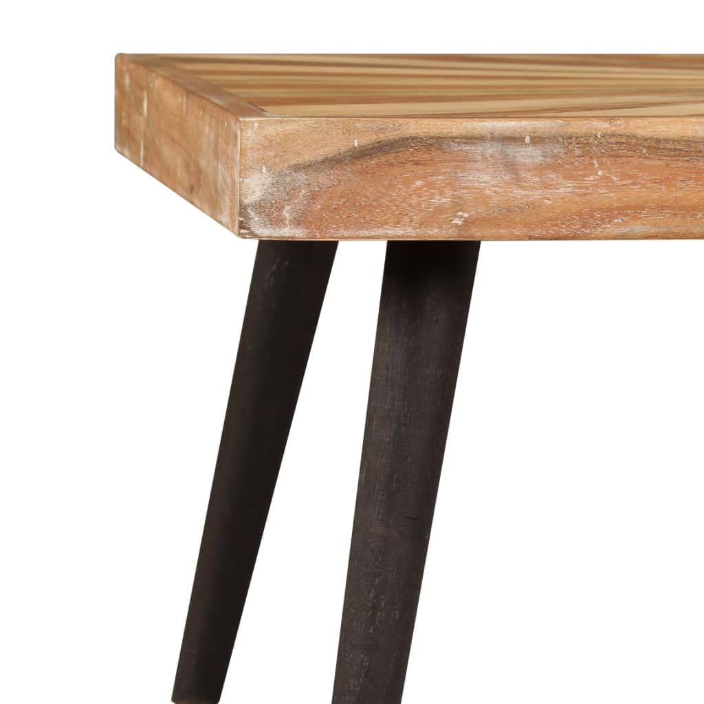 Mesa de salón de madera maciza de mango, 90 x 55 x 36 cm, mesa de salón, mesas de salón, mesas de café, para un ambiente acogedor