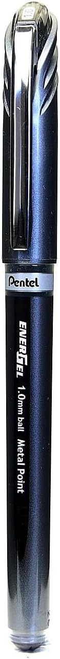 Pentel EnerGel Gel Ink Ballpoint Pens 1.0 mm Black [Pack of 12 ]