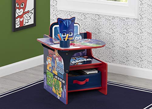 Delta Children Chair Desk With Storage Bin - Ideal For Arts & Crafts, Snack Time, Homeschooling, Homework & More - Greenguard Gold Certified, Pj Masks #TOP1