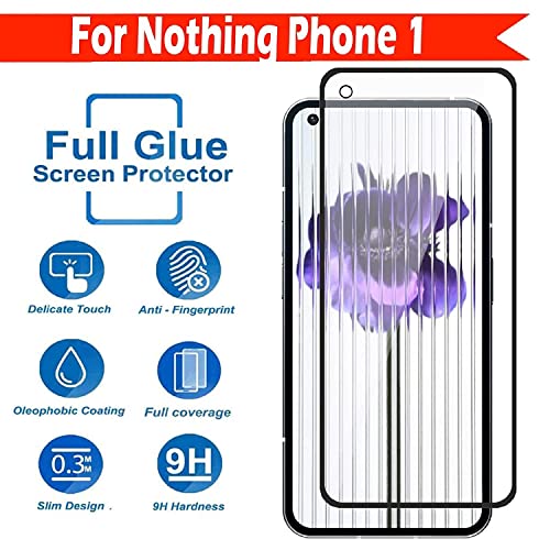Image of BLACKSHEEP Tempered Glass Screen Protector Compatible for Nothing phone 1 with Edge to Edge Coverage and Easy Installation Kit, Pack of 1