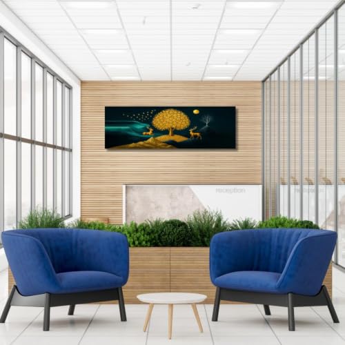 Image of Golden Sunset Printed AC Dust Cover for Indoor Split AC 1.5 Ton | Air Conditioning Dust Cover, Folding Designer, 97 x 31 x 21.5cm