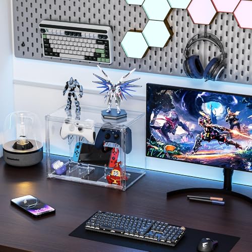 Supporto per controller e cuffie, in acrilico, per controller e cuffie, compatibile con Xbox, PS5, PS4, PS3 e Switch Pro