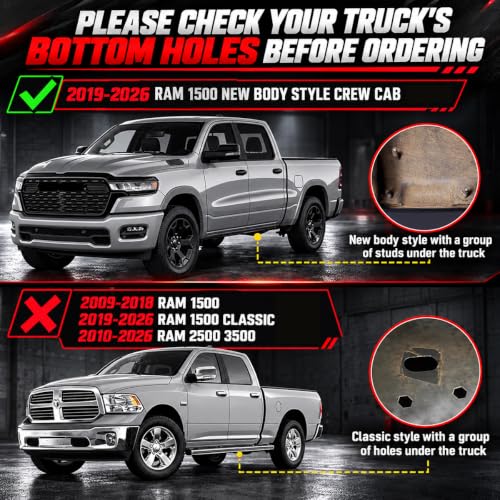 Image of Running Boards Side Steps Fit for Ram 1500 Crew Cab 2019-2026