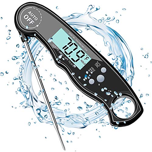 Meat Food Thermometer Instant Read,Waterproof Kitchen Cooking Food Thermometer with...