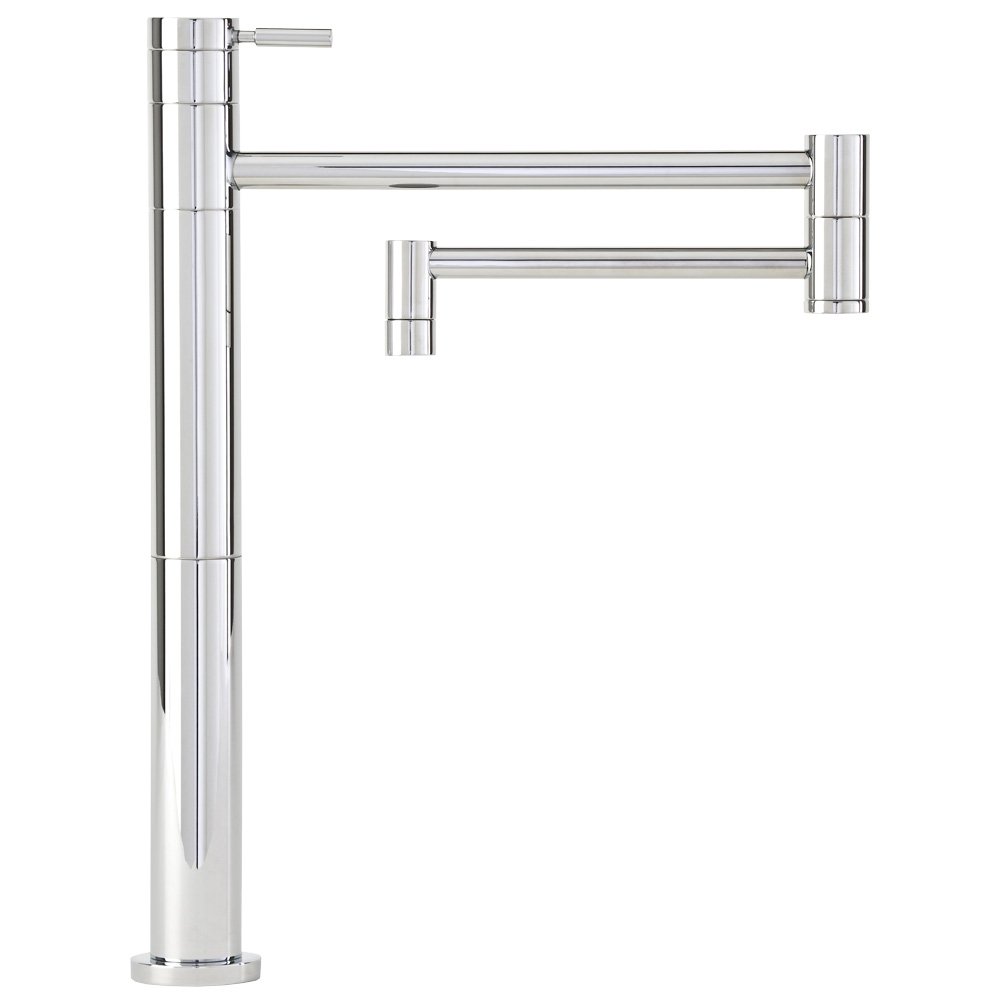 Waterstone 3400-AC Hunley Single Handle PotFiller Faucet Antique Copper