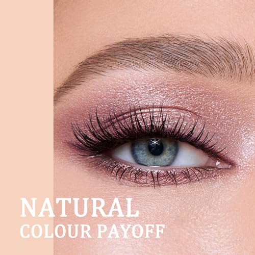 Boobeen Colorful Eyeshadow Palette, Blendable Shimmer and Matte Nudes Shades, 12 Pigmented Powder, Bright Eye Makeup Palette - Image 4