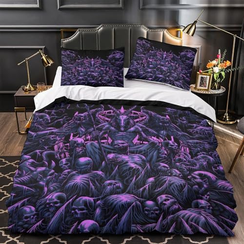 Housse de couette cerf 200x200cm parure de lit 3D microfibre confortable - 2