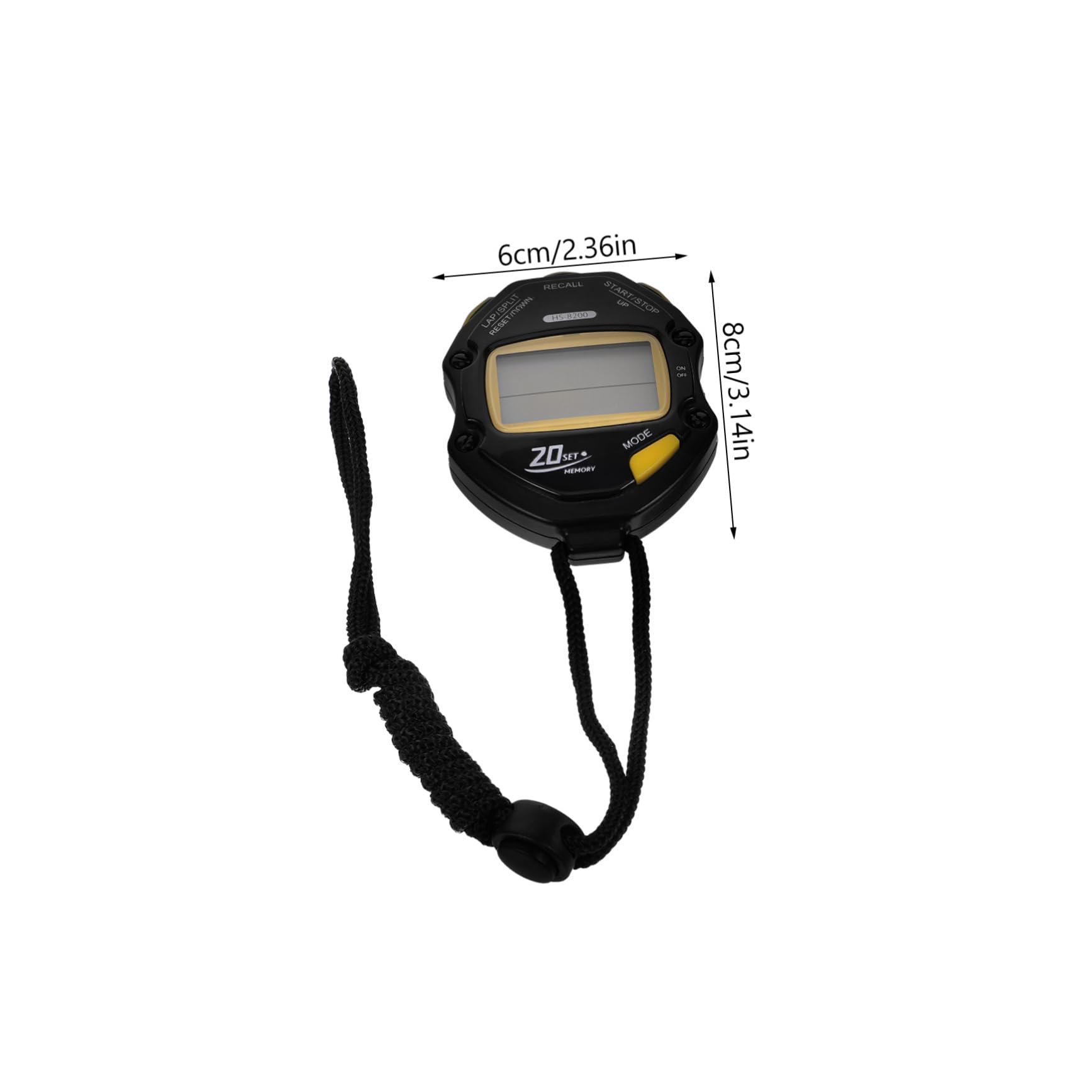 Parliky Timer Electronic Stopwatch for Sports Competitions Referees and Students Digital Timer Clock Lightweight Stylish Abs Design