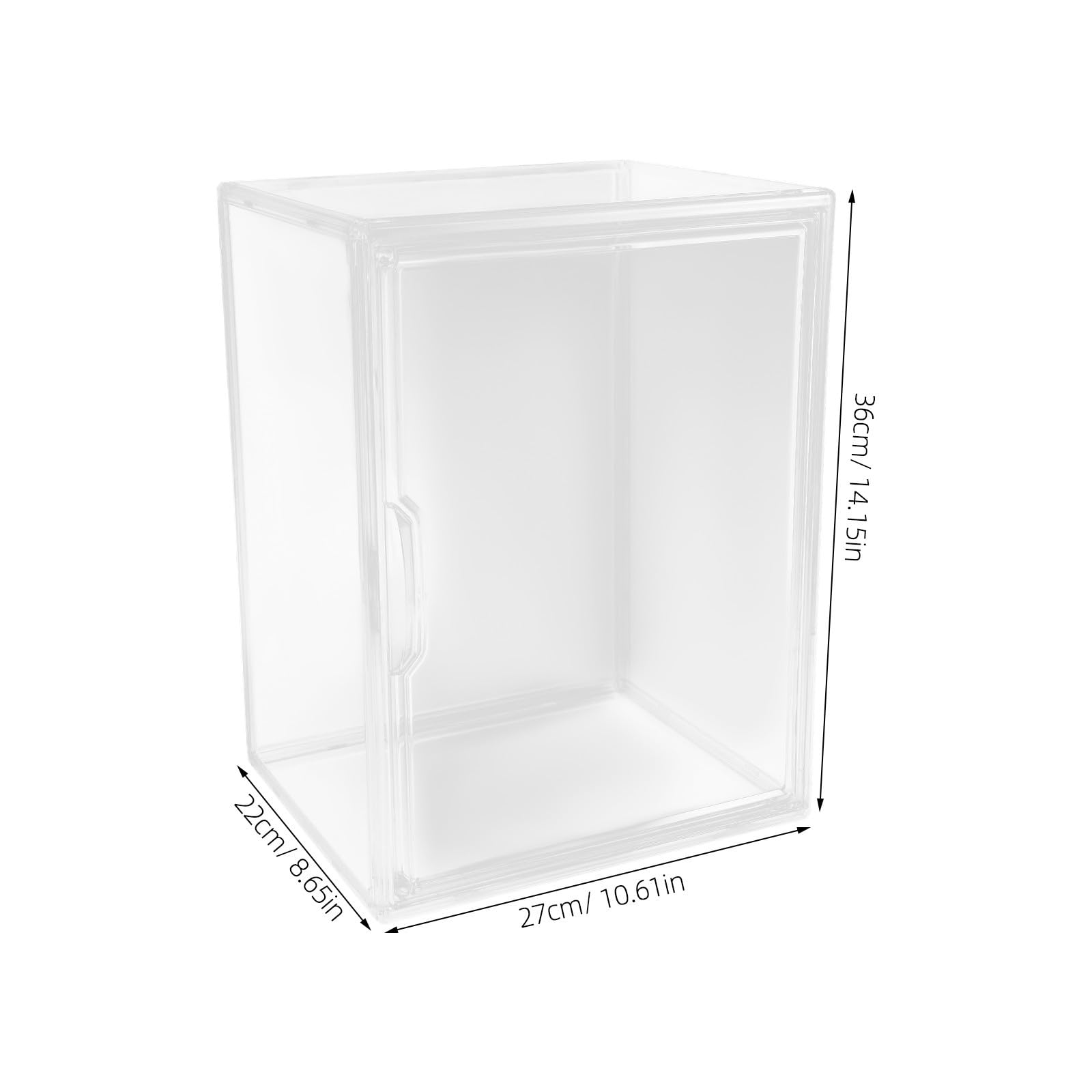 FRCOLOR Caja de Almacenamiento Reutilizable y Móvil de Pet Vitrina Transparente Adecuado para Exhibir y Proteger para Guantes de Boxeo Figuras de Acción y Manualidades