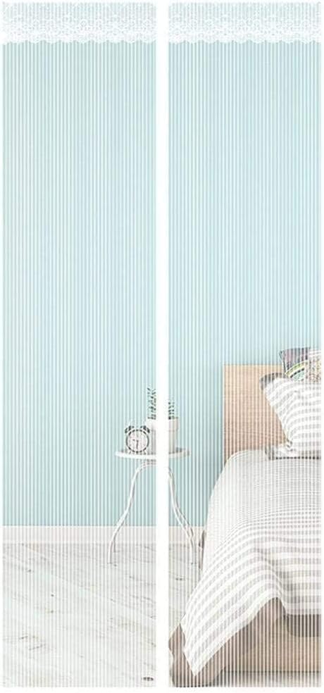 Konsilsa Magnetic Screen Door,Screen Doors with Strong Magnet Heavy Duty Mesh Curtain Full Frame Hook&Loop for Front Door Apartments Pet Kid Entry Friendly (Color : A, Size : 150x220cm(59x87inch))