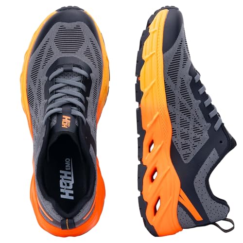 Wide Trail Running Shoes for Mens - FALKON 1.0 Waterproof Hiking Sneakers Wide Width for Outdoor with Jet-Holes Sole3