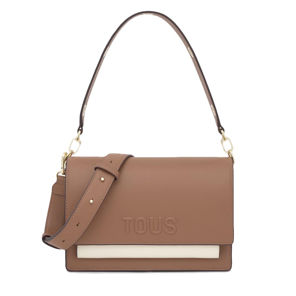 TOUS Bandolera Mediana Audree Saffiano Moca Beige 2002358243