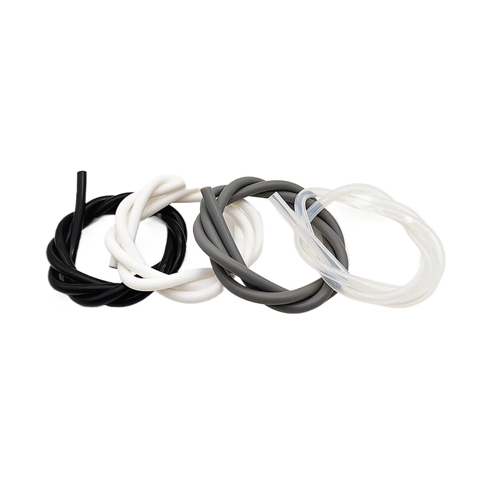 Tubo silicona ID 2-12mm elástico resistente a flexiones repetidas | Buena recuperación, mantiene la forma tras flexiones continuas(Gray,5M_ID 12XOD 16MM)
