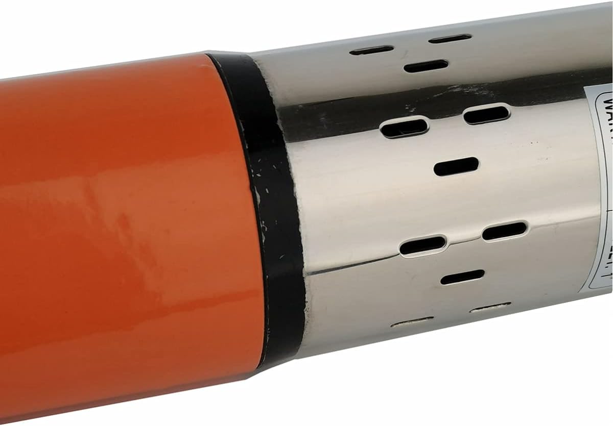 200W 12V DC Solar Poered Submersible Water Pump 2300L/H 40m/131ft 3 Inch Stainless Steel Deep Well 1 inch Outlet Bore Electric Screw with 7m Cable for Agricultural Irrigation Garden Home Orange