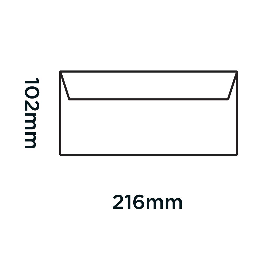 Blake Purely Everyday 2700 Briefumschläge Naßklebung Weiß BRE 102 x 216 mm - 80g/m² | 1000 Stück
