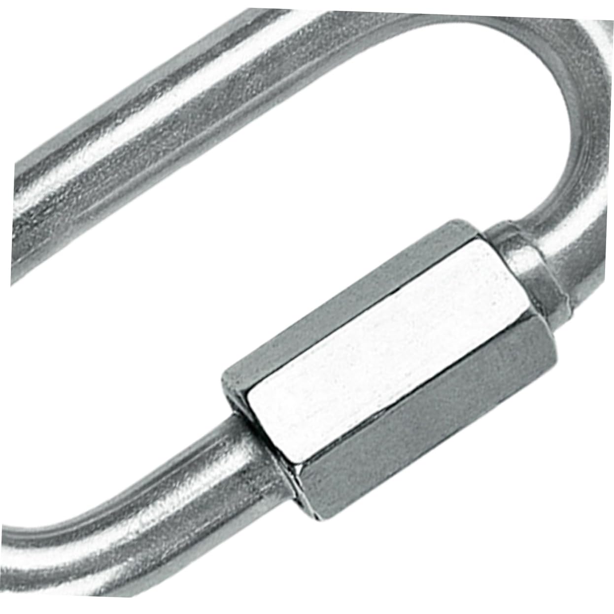 FELTECHELECTR 4pcs 304 Chain Repair Shackles Silver D Ring Shackles Chain Shackles