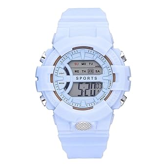 CASERA Digital Sports Watches Rubbers Strapped WACTH Showing Date&TIME Alarm Watch for Girls and Women (Sky)