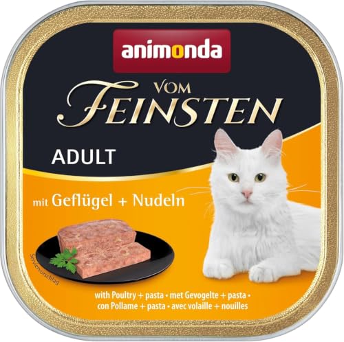 Animonda vom Feinsten 83210 Menue mit Geflügel+Nudeln 32 x 100 g Schale