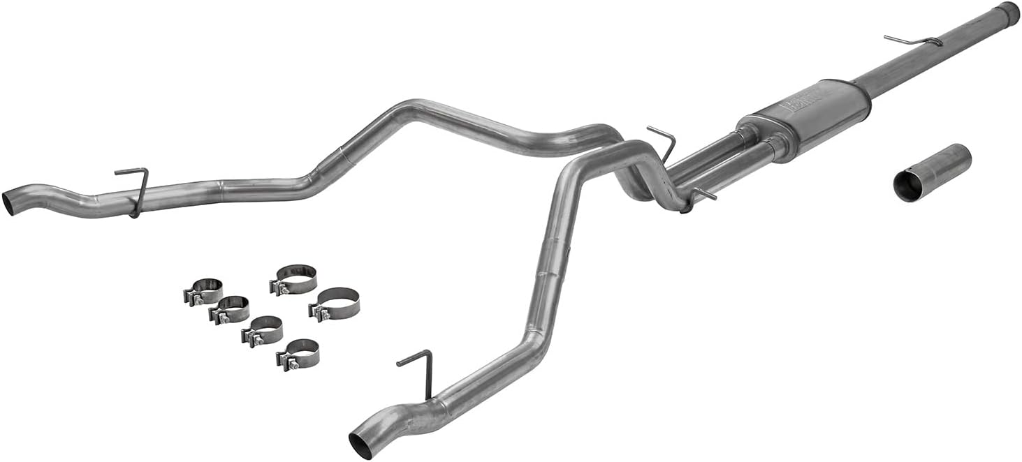 Flowmaster 717890 FlowFX Cat-Back Exhaust Kit 3.5 Inch Dual 2.5 Inch Tailpipes 409 Stainless Steel Compatible with 2019-2023 Chevy Silverado GMC Sierra 1500 6.2L 2/4WD and all Wheelbases