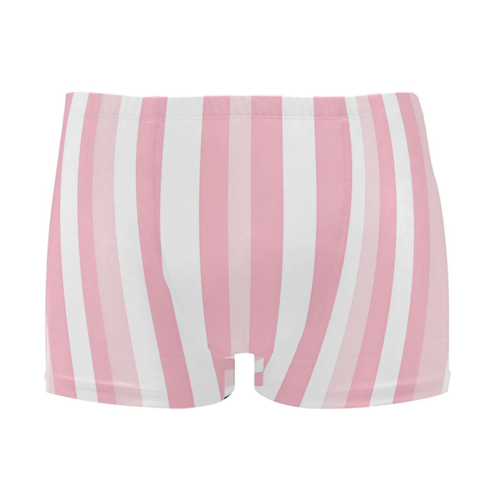 UMIRIKO White Pink Stripe Men Swim Brief Square Leg Swimsuit Swimwear Bathing Suits for Men M 202b9145