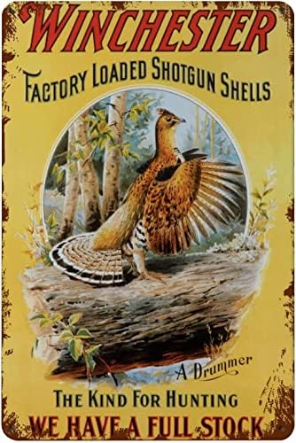 Pheasant Metal Tin Sign Winchester Factory Loads Shotgun Shellsthe Retro Poster Man Cave Kitchen Dining Living Room Club Hunting Lodge Home Art Wall Decor Plaque Gift